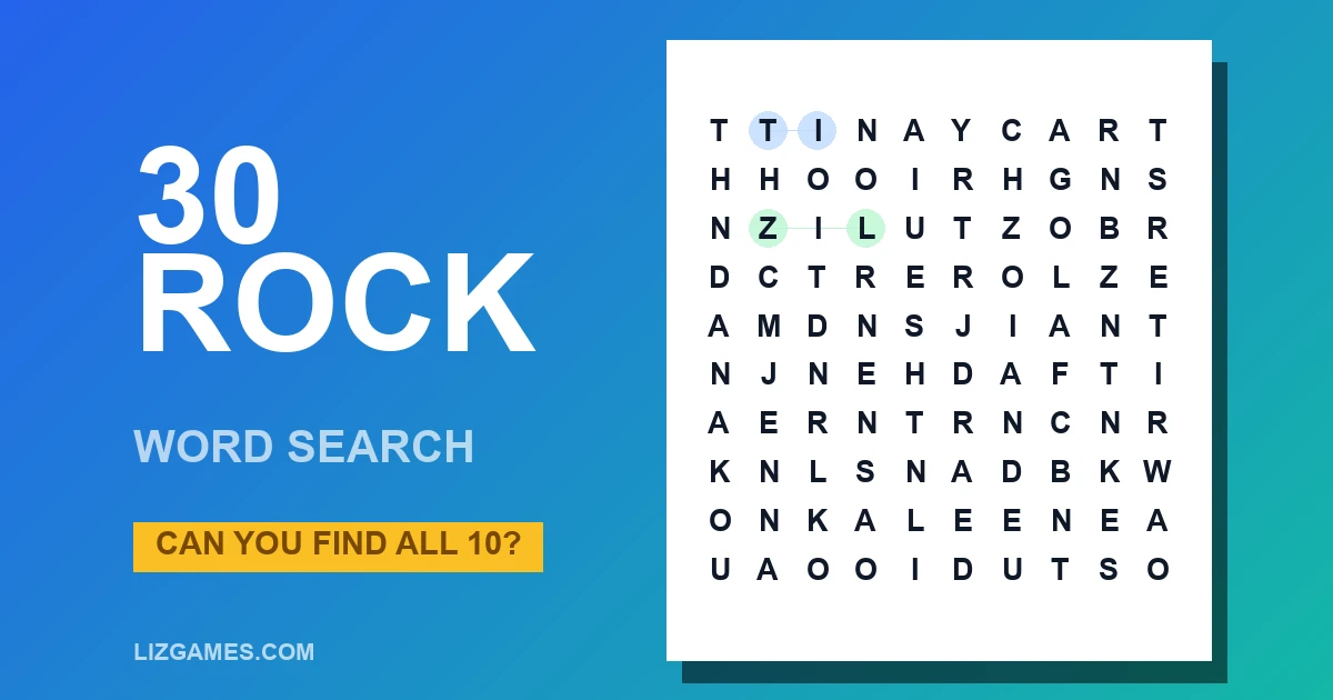 30 Rock Word Search