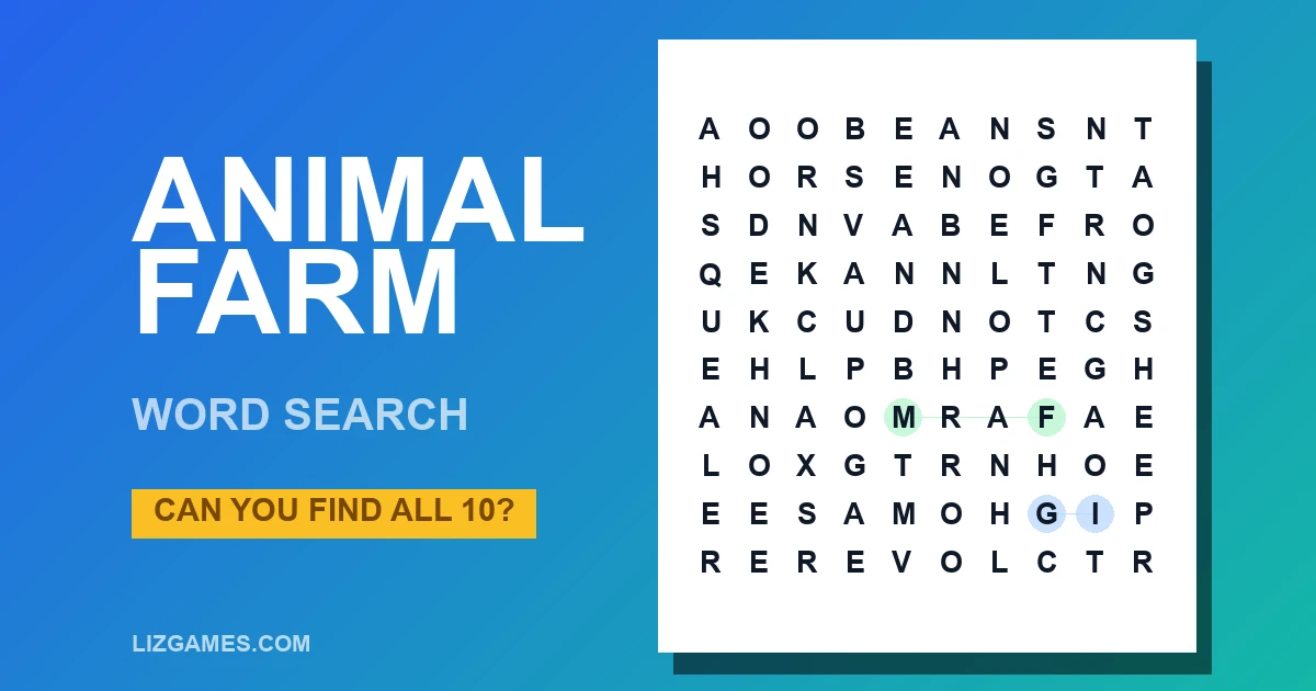 Animal Farm Word Search