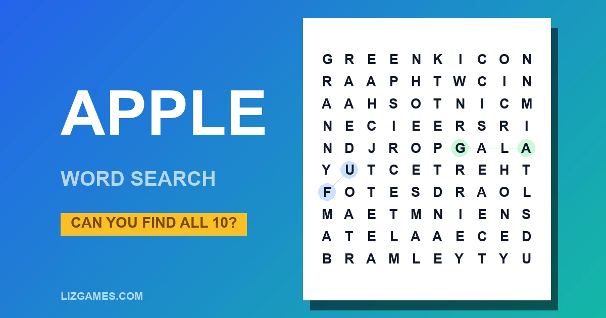 Apple Word Search