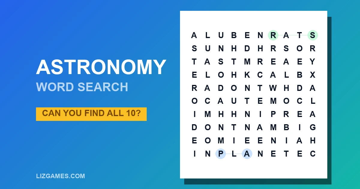 Astronomy Word Search