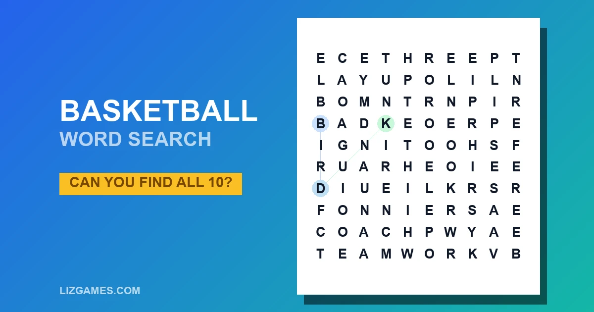 Basketball Word Search
