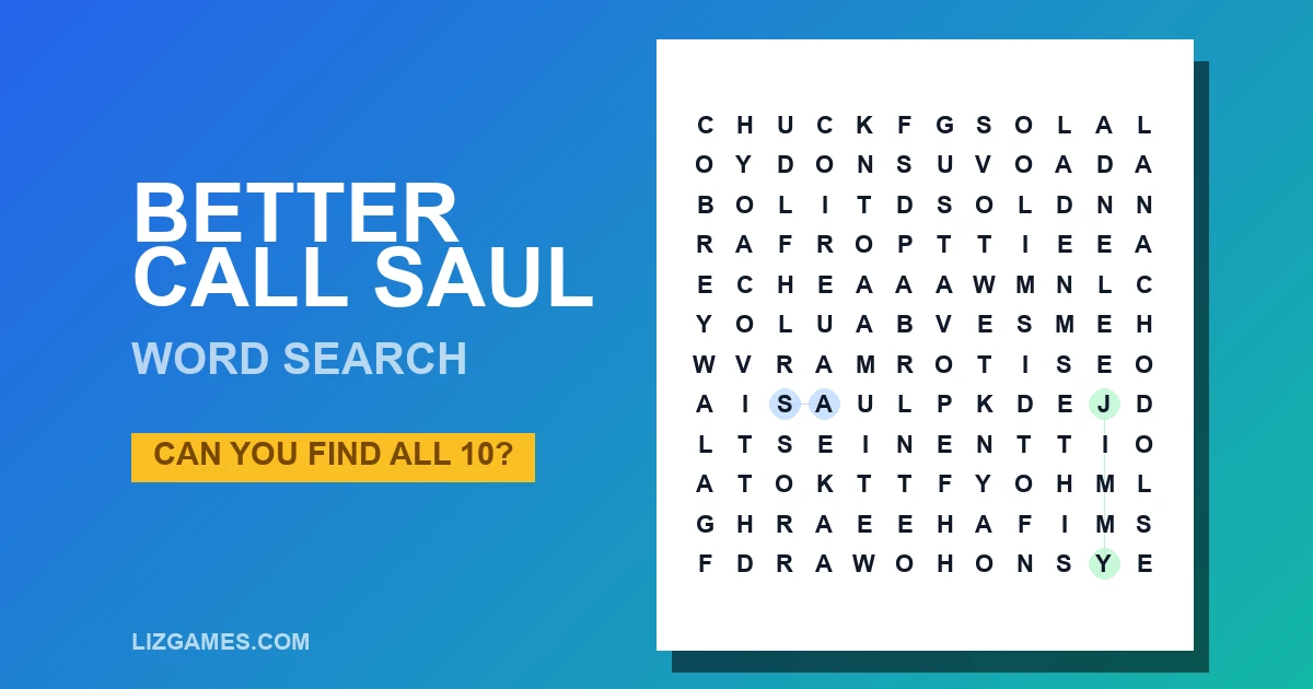 Better Call Saul Word Search