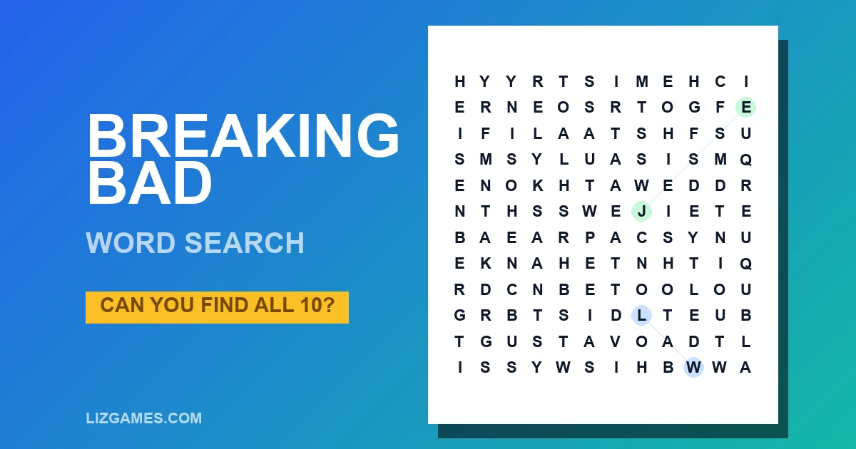 Breaking Bad Word Search