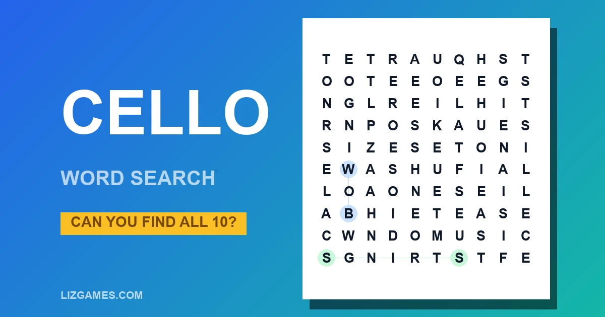 Cello Word Search