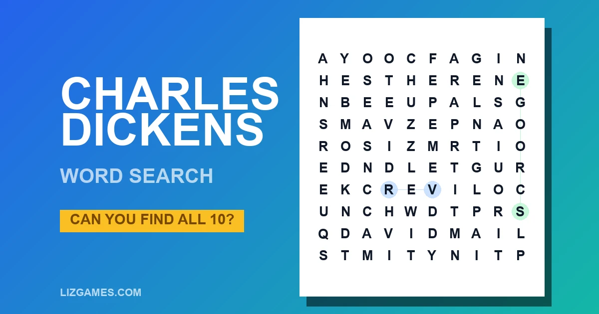 Charles Dickens Word Search