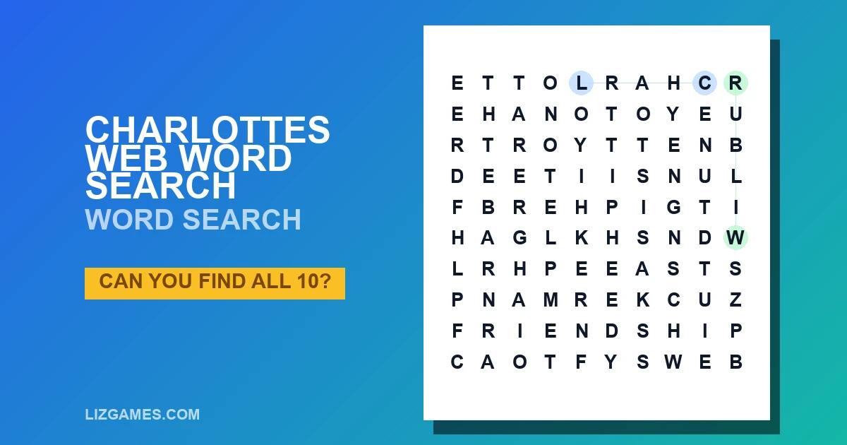 Charlottes web word search Word Search