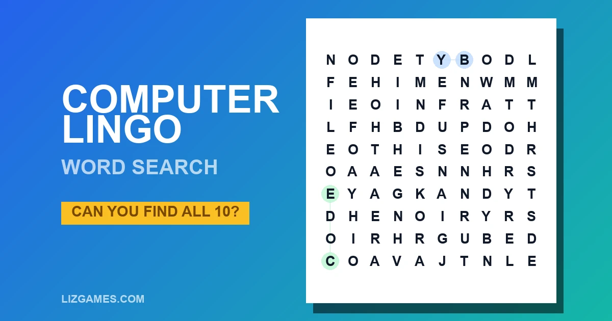 Computer Lingo Word Search
