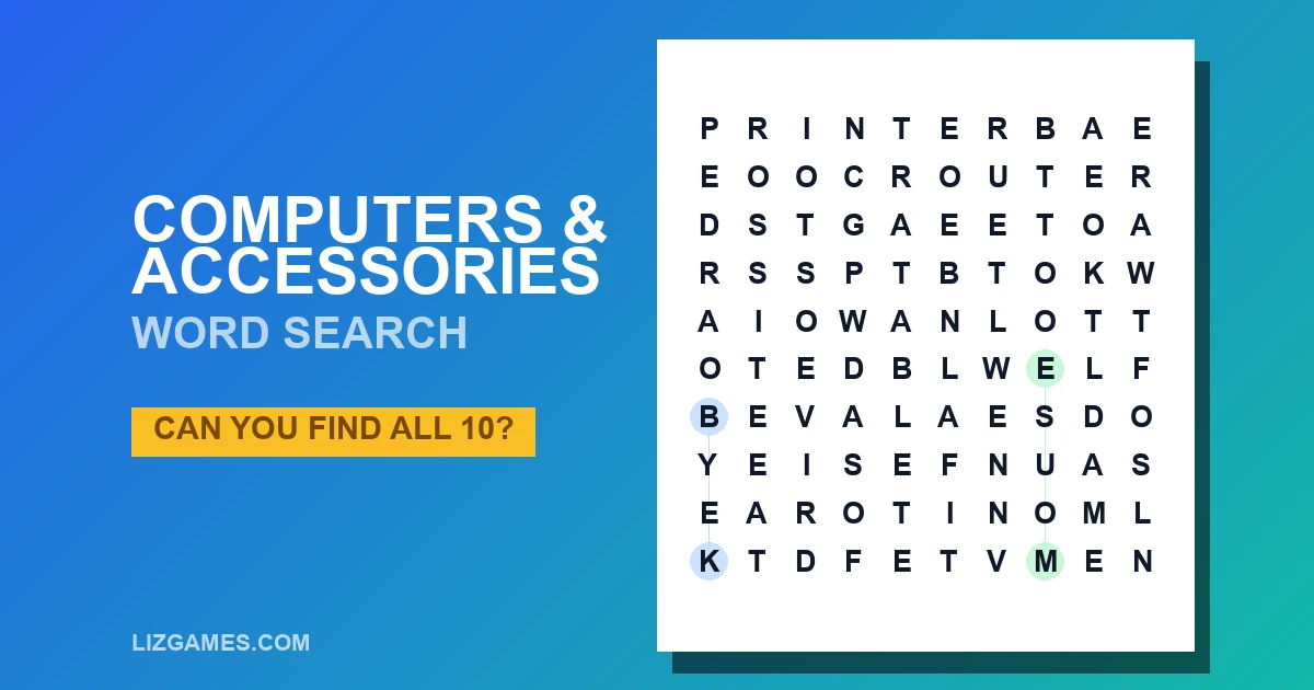 Computers & Accessories Word Search