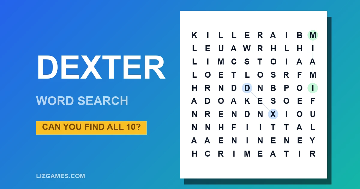 Dexter Word Search