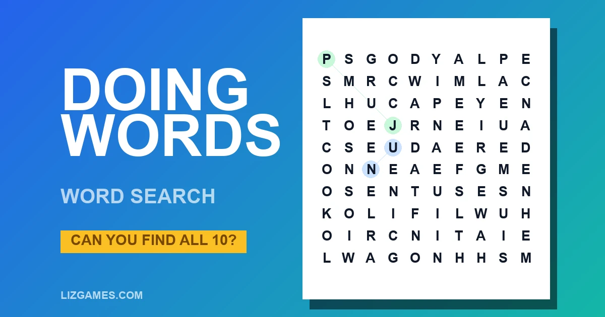 Doing words Word Search
