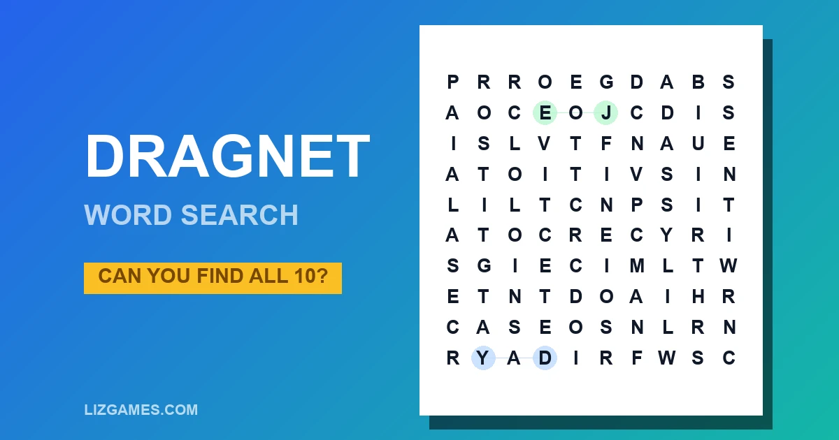 Dragnet Word Search