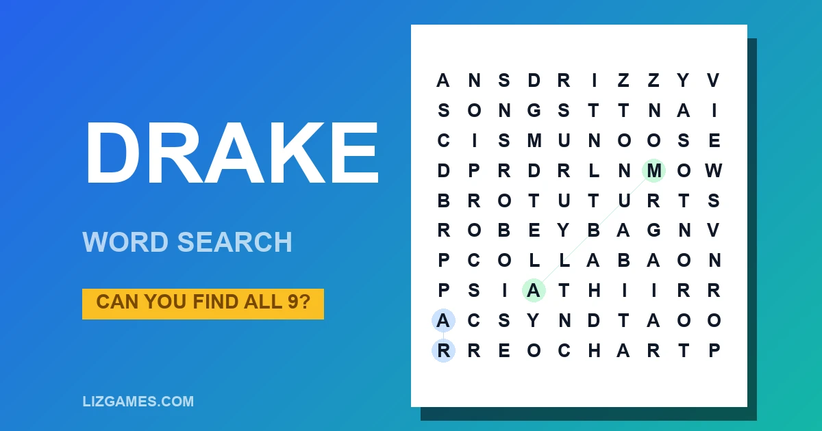 Drake Word Search