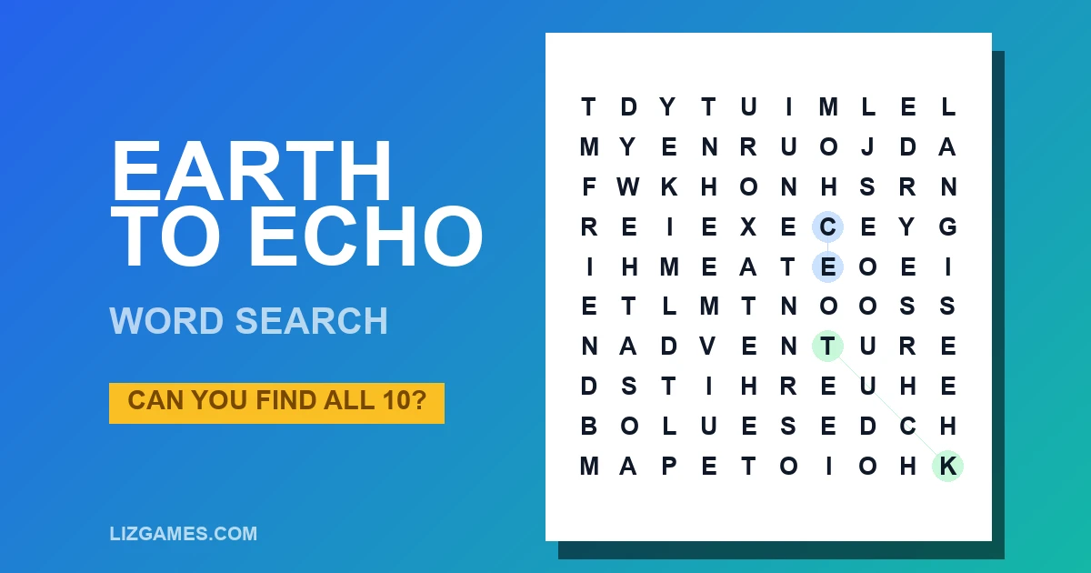Earth To Echo Word Search